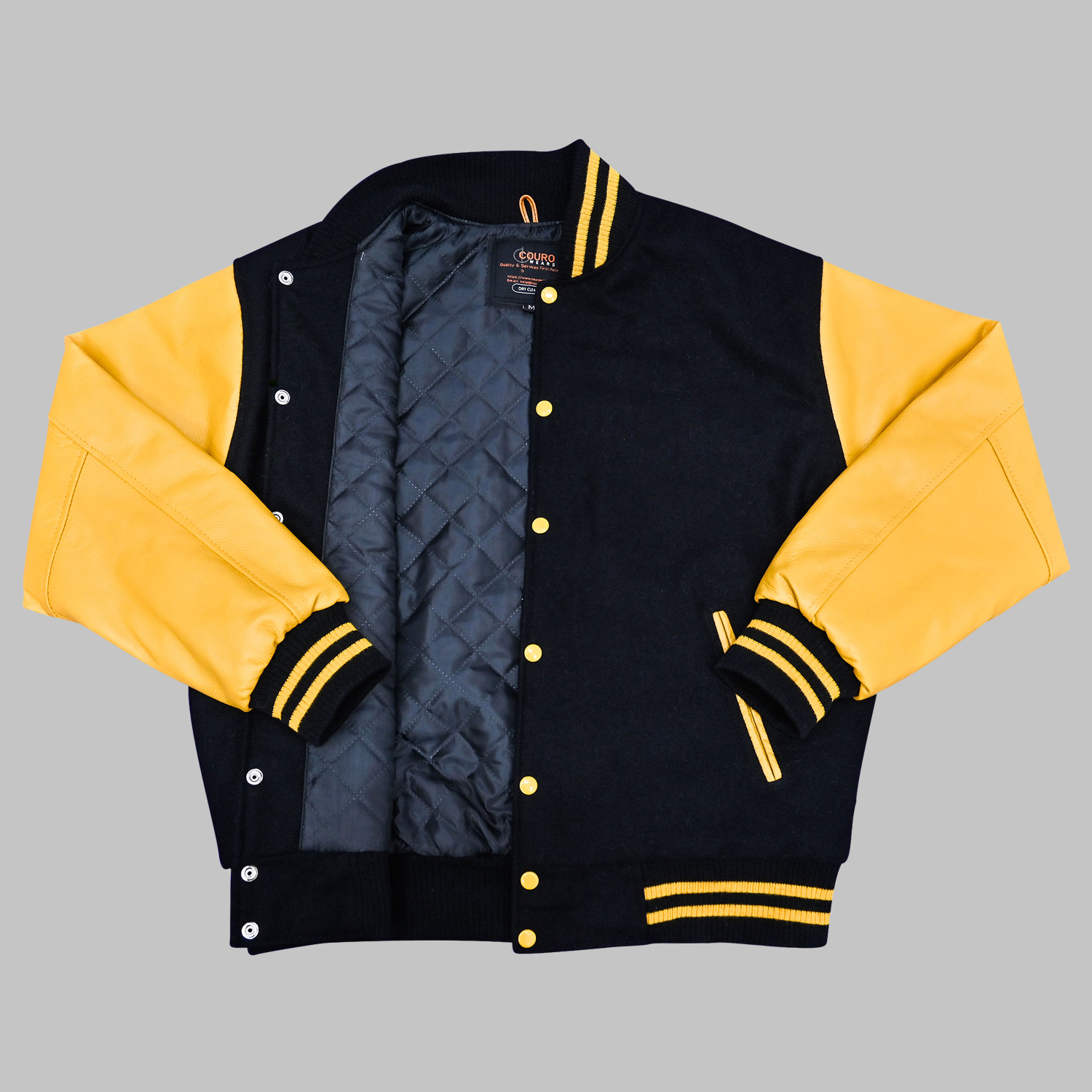 Black And Yellow Varsity Jackets