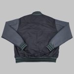 Black Baseball Jacket back