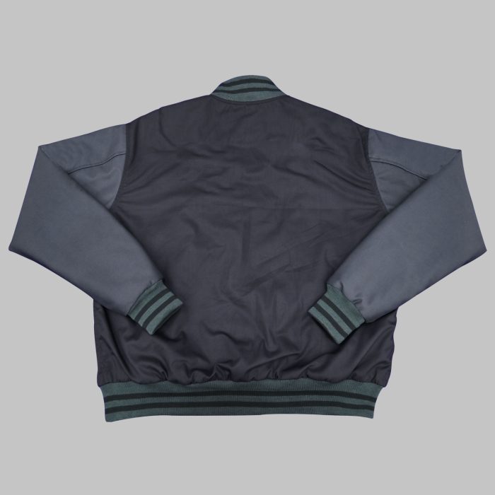 Black Baseball Jacket back
