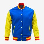 Varsity Jacket Leather Wool