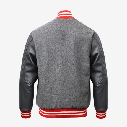 Men Plain Varsity Jacket