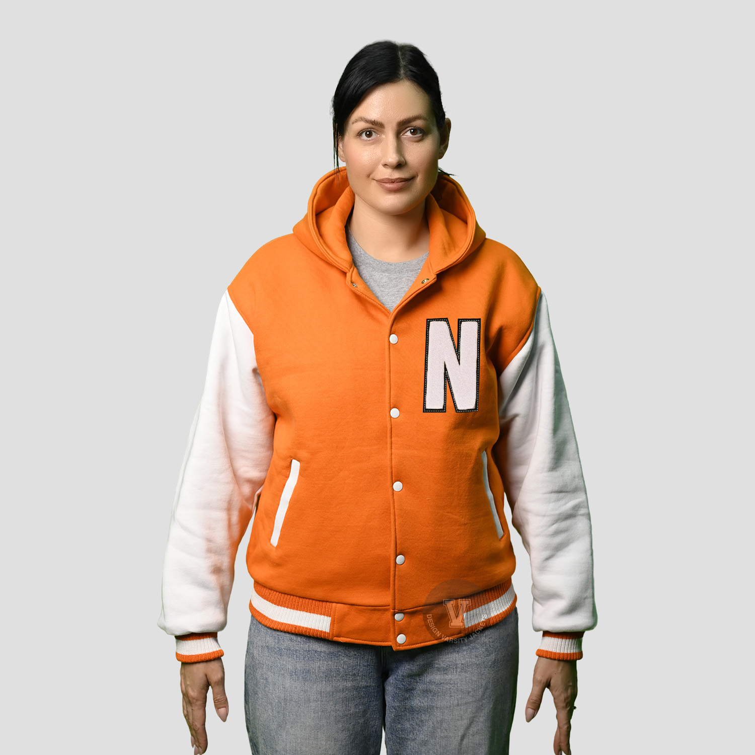 Hooded Varsity Jacket Women