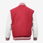 Red And White Letterman Jacket Men