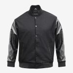 Varsity Jacket Black And Gray