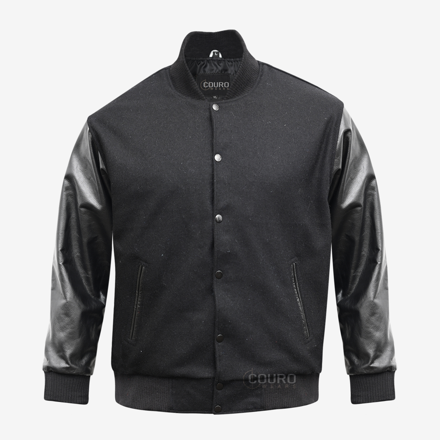 Varsity Jacket Black And Gray