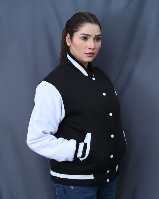 All Black Letterman Jacket
