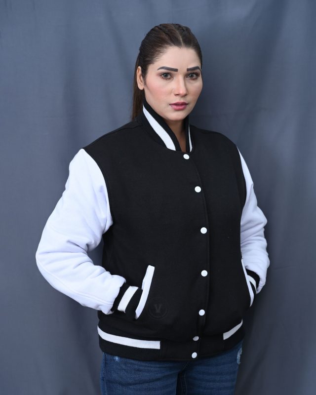 All Black Letterman Jacket