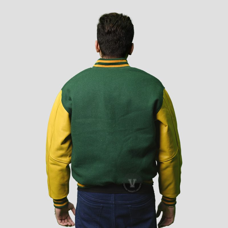 Mens Green Varsity Jacket