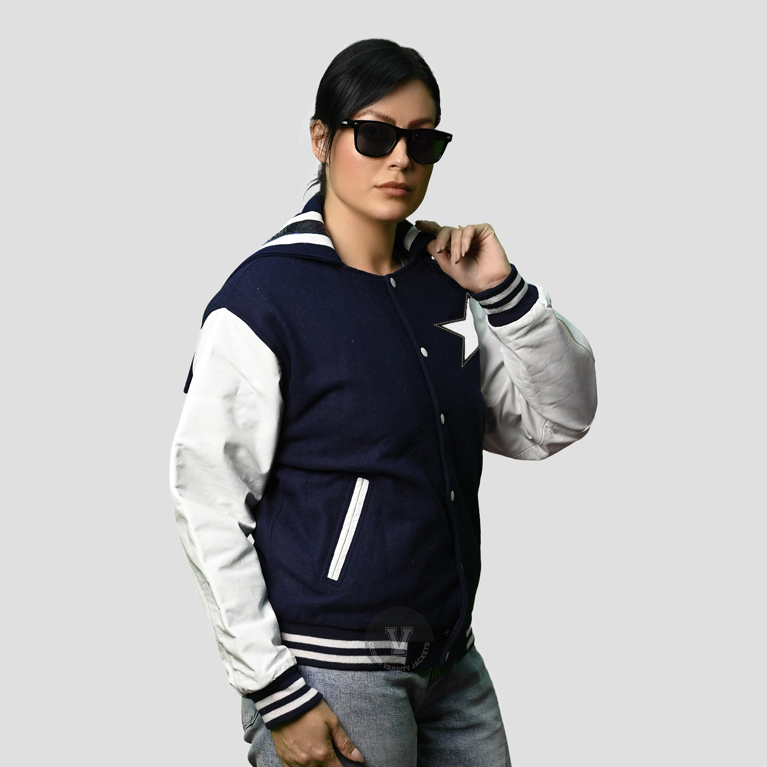 Sailor Collar Varsity Jackets