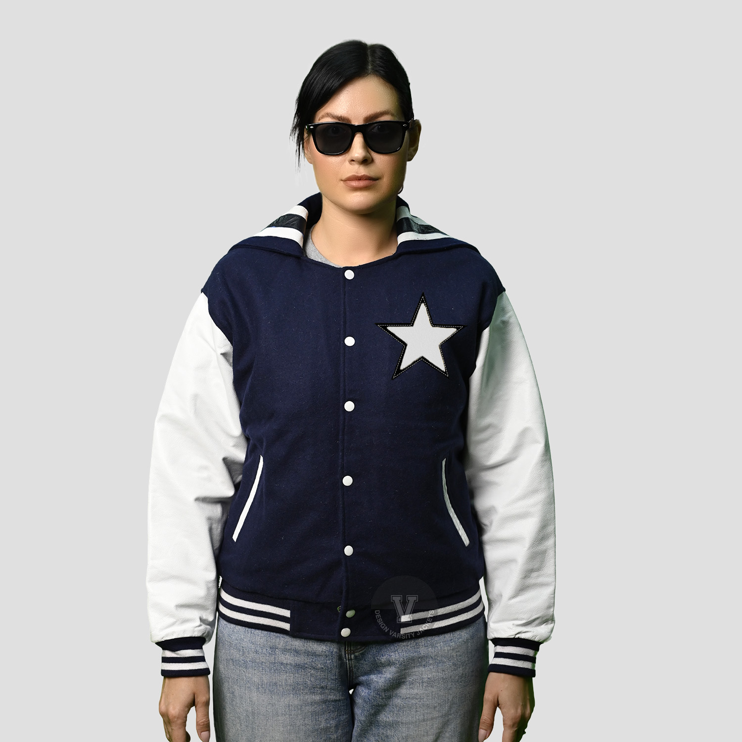 Sailor Collar Varsity Jackets