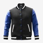 Black And Blue Varsity Jacket
