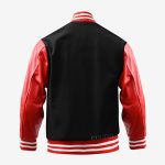 Black And Red Letterman Jacket