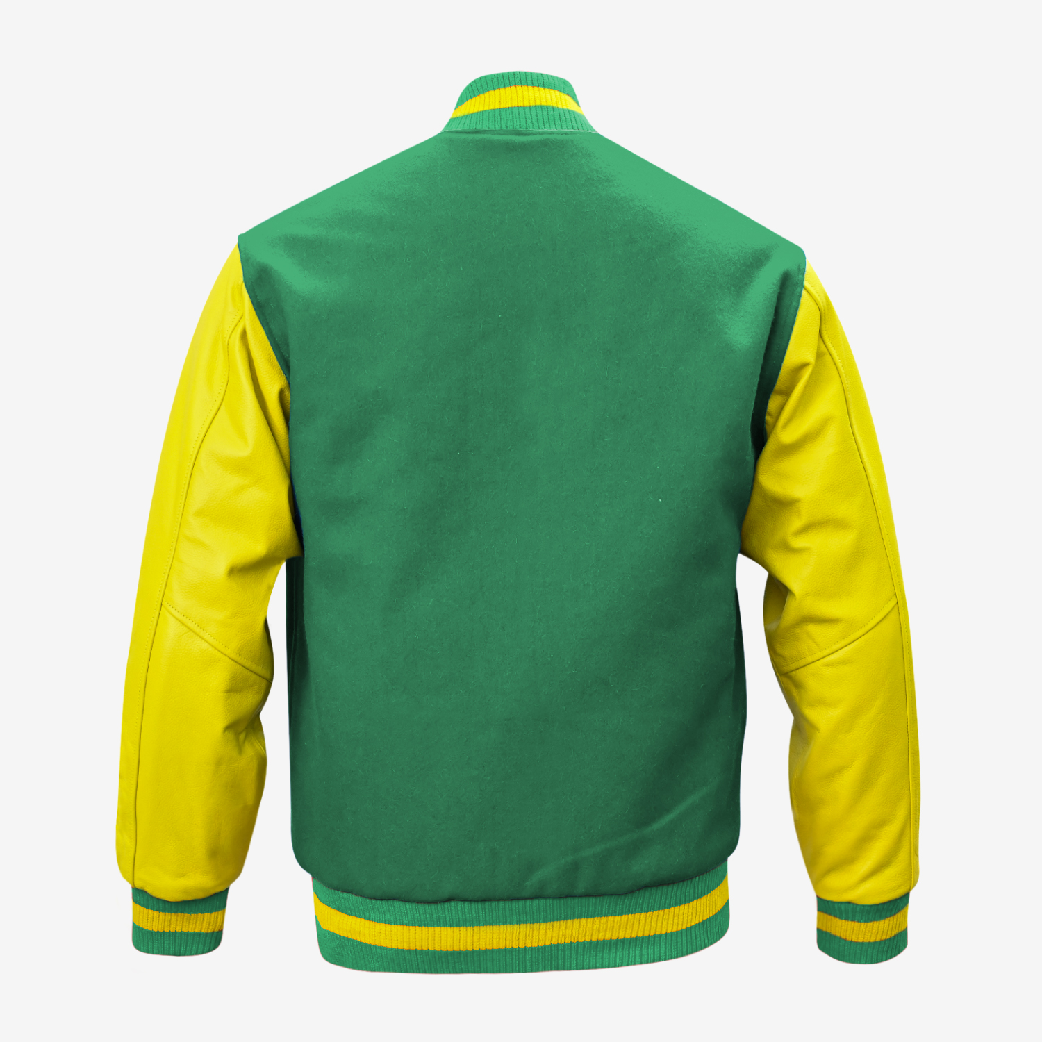 Green And Yellow Letterman Jacket