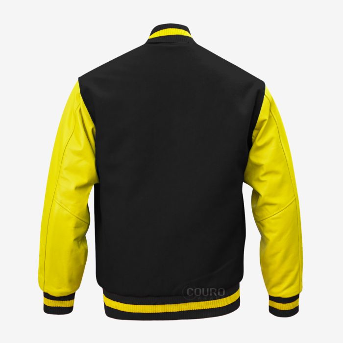 Black And Yellow Varsity Jacket