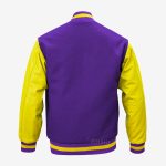 Purple And Gold Letterman Jacket