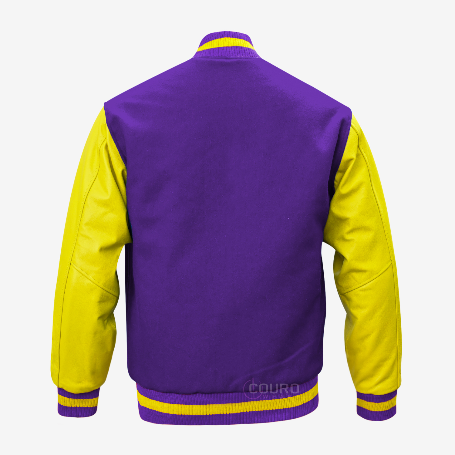 Purple And Gold Letterman Jacket