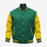 Varsity Jacket Green And Yellow