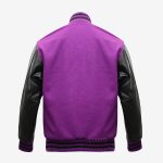 Purple And Black Varsity Jacket