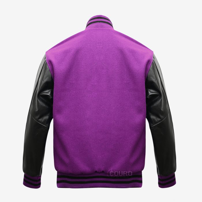 Purple And Black Varsity Jacket