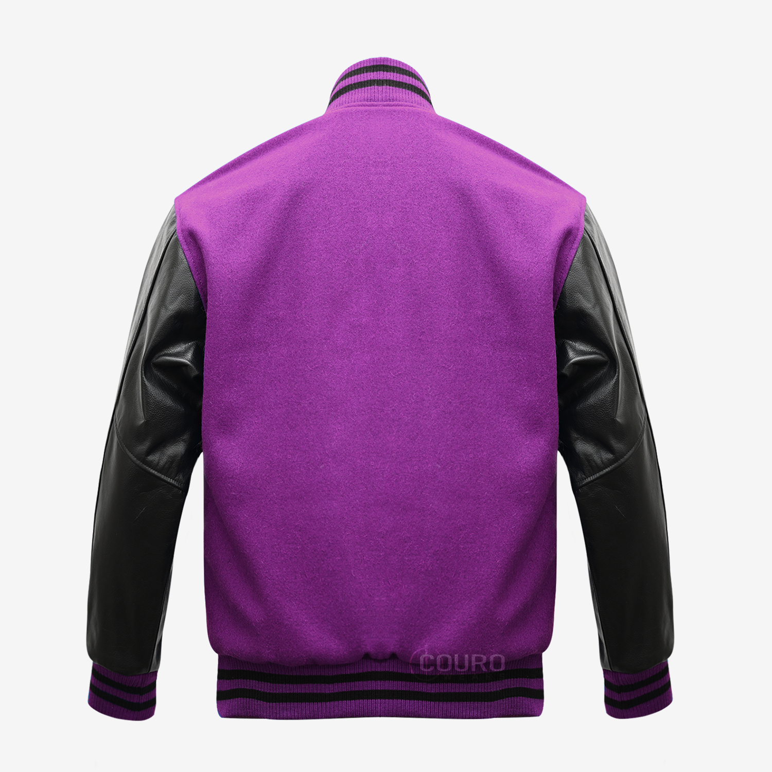 Purple And Black Varsity Jacket