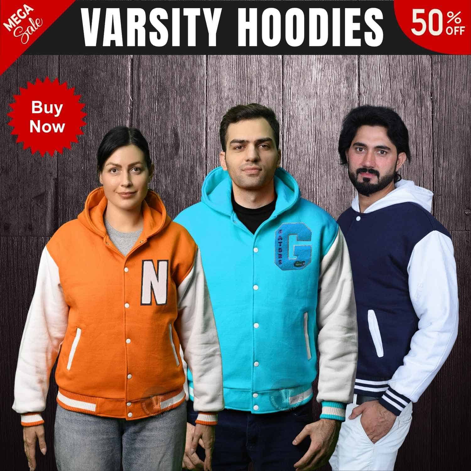 custom varsity hoodie