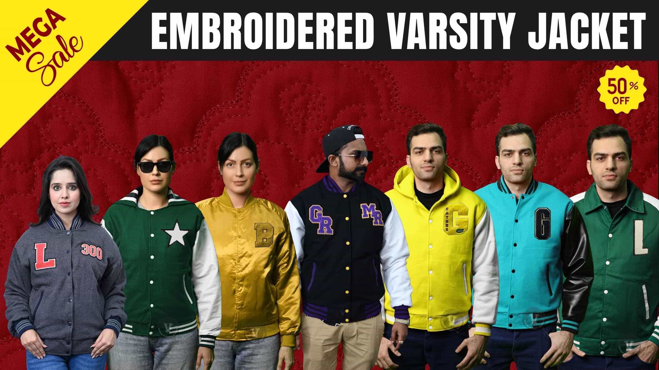 custom varsity jacket withembroidery