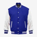 Royal Blue And White Varsity Jacket