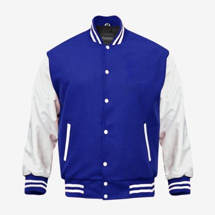 Royal Blue And White Varsity Jacket