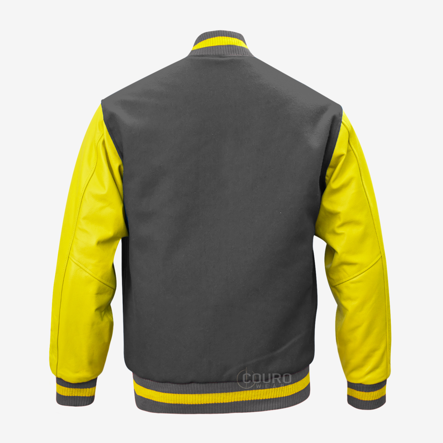 Grey And Gold Varsity Jacket