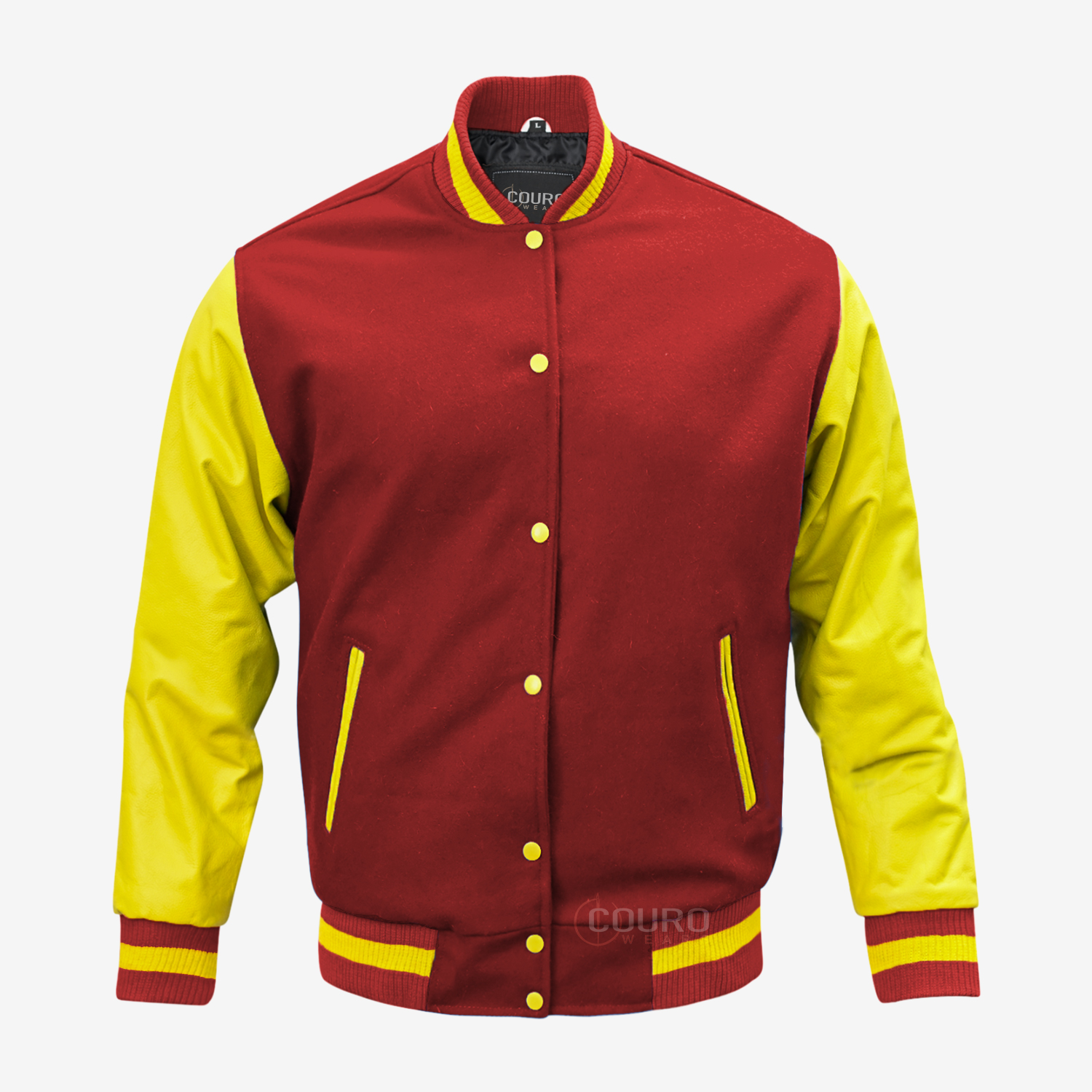 Maroon And Gold Varsity Jacket