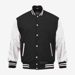 Black and White Letterman Jacket