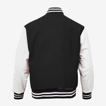 Black and White Letterman Jacket