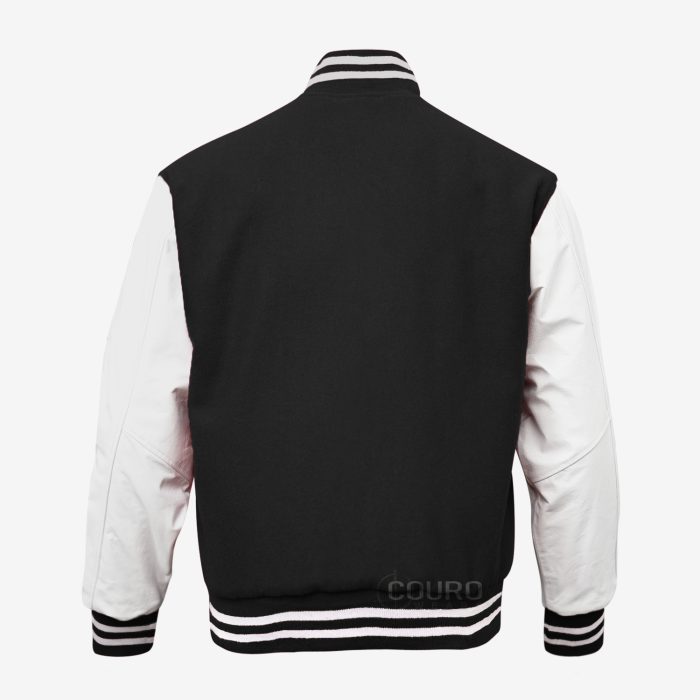 Black and White Letterman Jacket