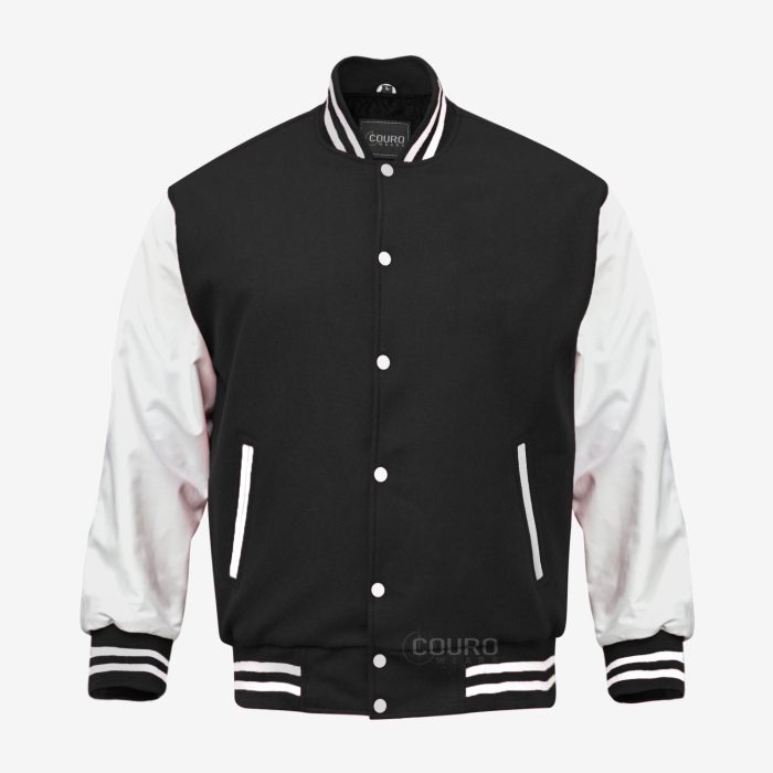 Black and White Letterman Jacket