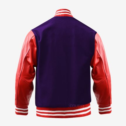 Purple And Red Varsity Jackets
