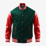 Green And Red Varsity Jackets