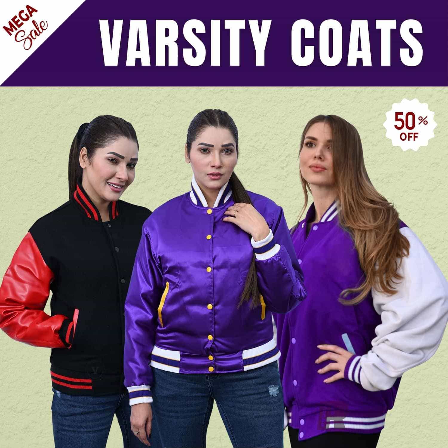 custom varsity coat for women