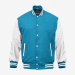 Varsity Jacket Columbia Blue