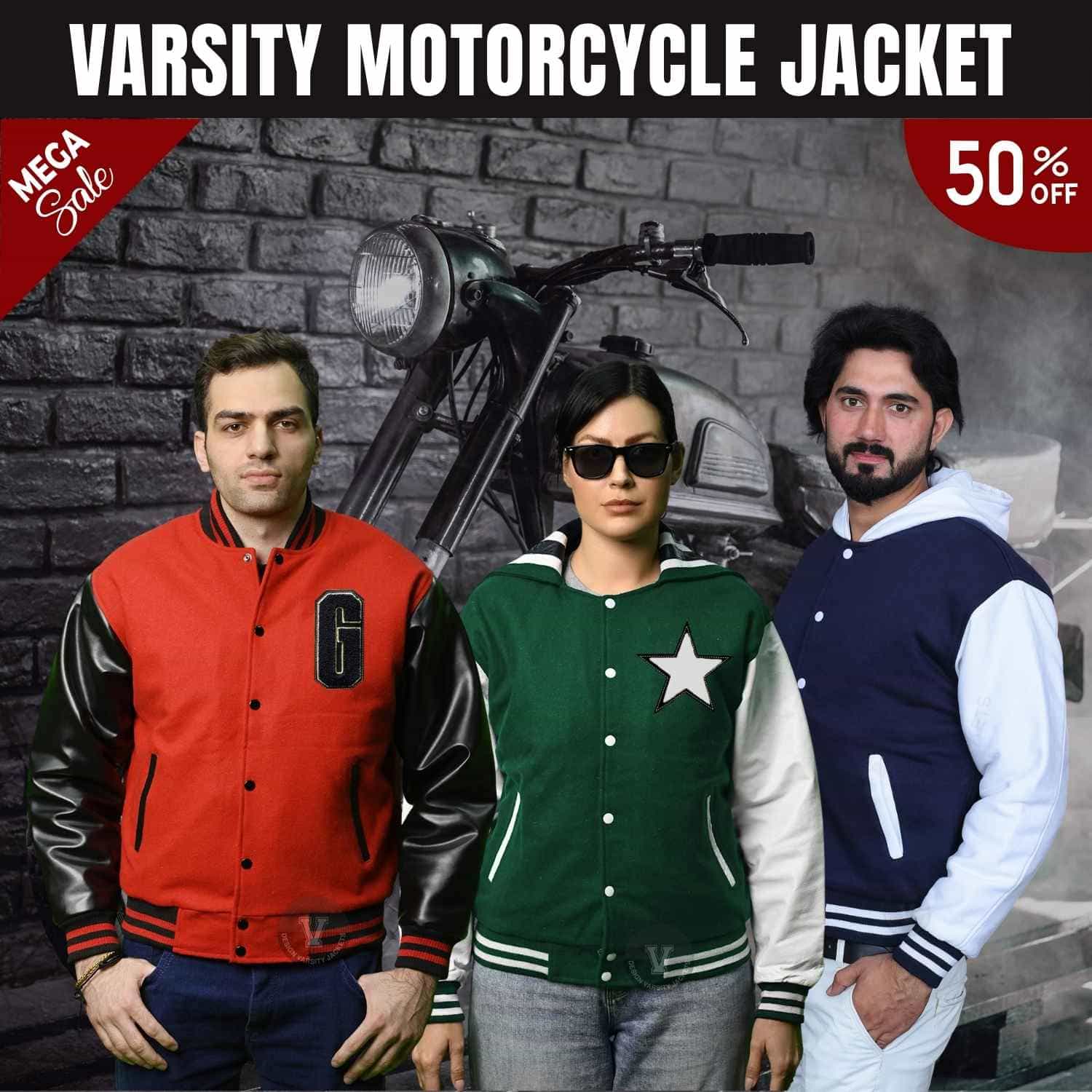 varsity motorcycle jacket Custom varsity motorcycle jacket Custom