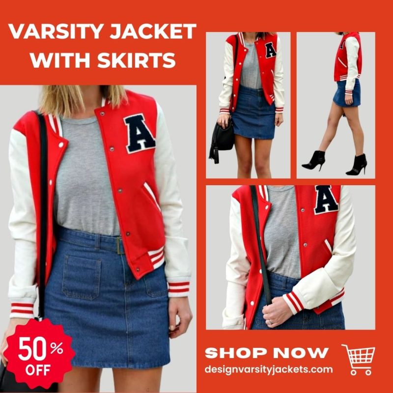 Varsity Jackets with Skirts for Women