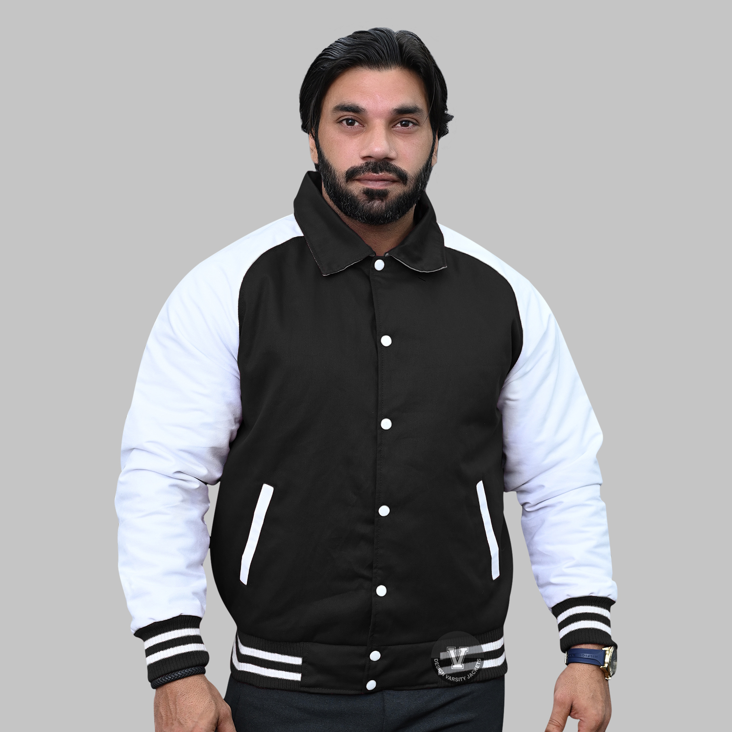 Twill Cotton Raglan Varsity Jackets