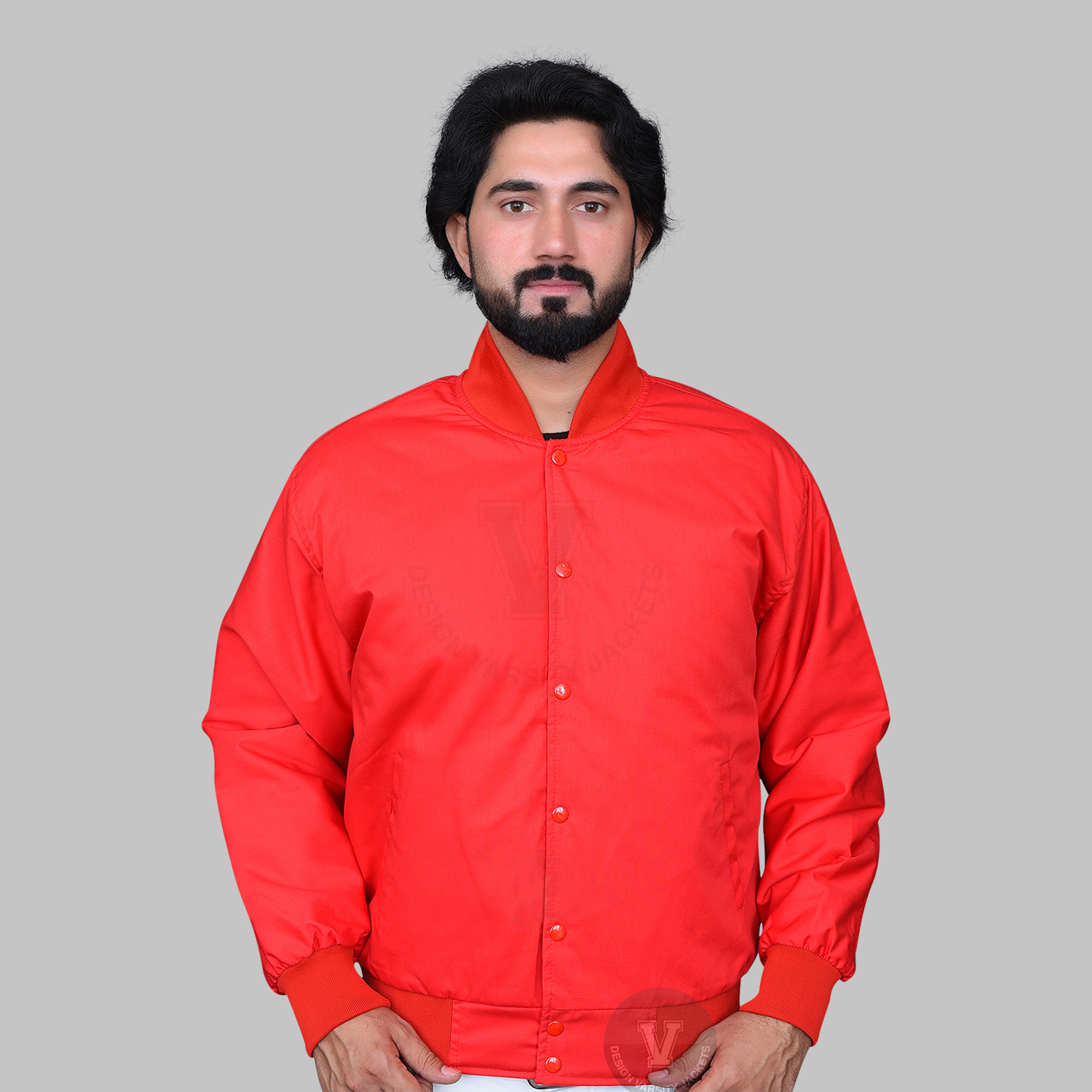 Custom Varsity Red Jacket