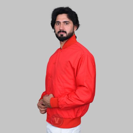 Custom Red Letterman & Baseball Jackets for Men