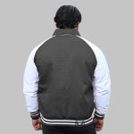Twill Cotton Raglan Varsity Jackets back