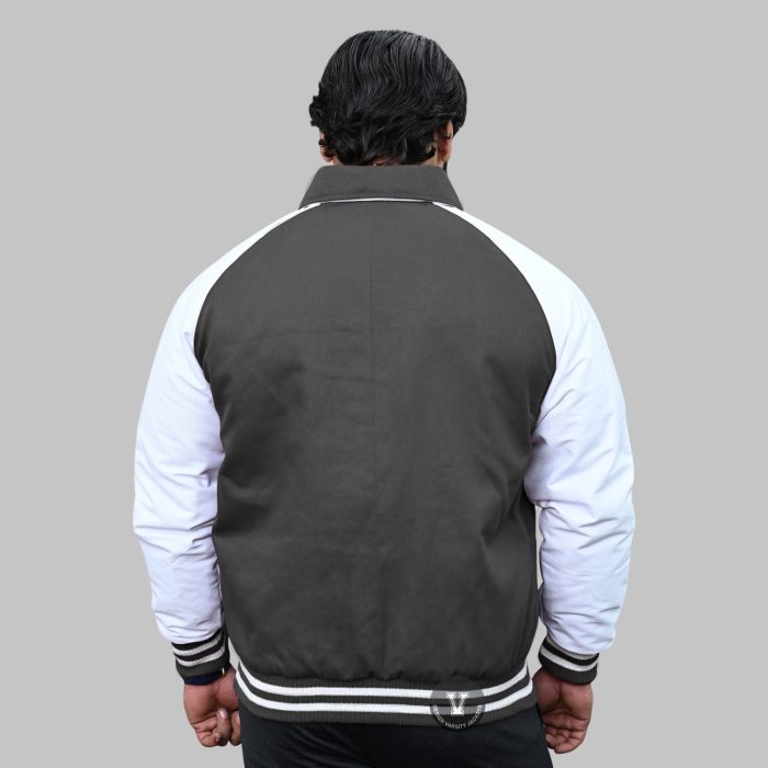 Twill Cotton Raglan Varsity Jackets back