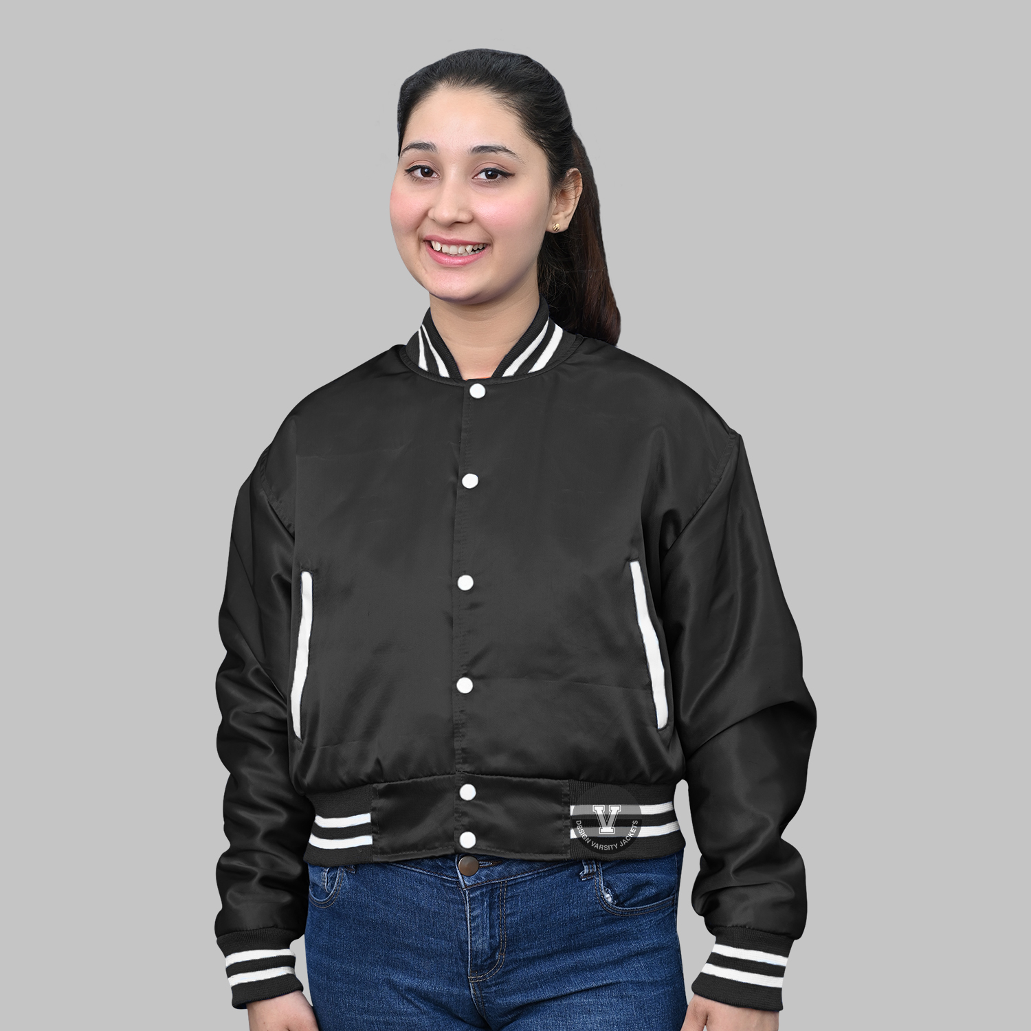 Vintage Satin Varsity Jacket