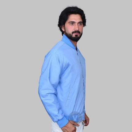 Shop premium Sky Blue Varsity Jackets for men