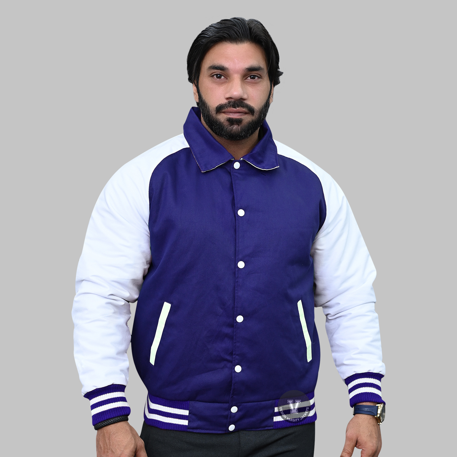 Raglan Varsity Jacket front