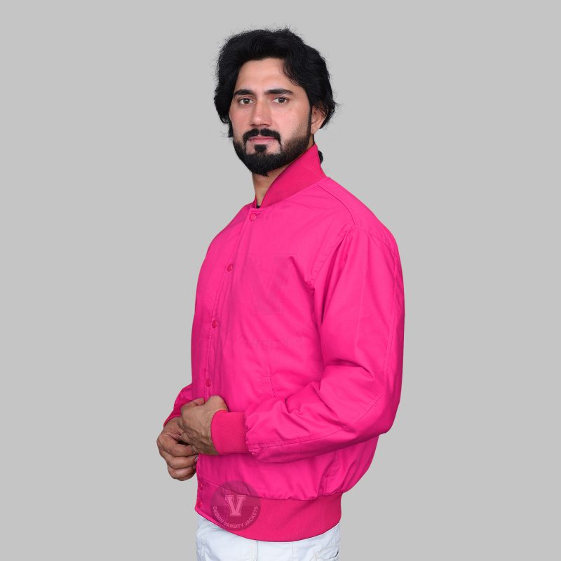 Men’s Pink Letterman Jacket