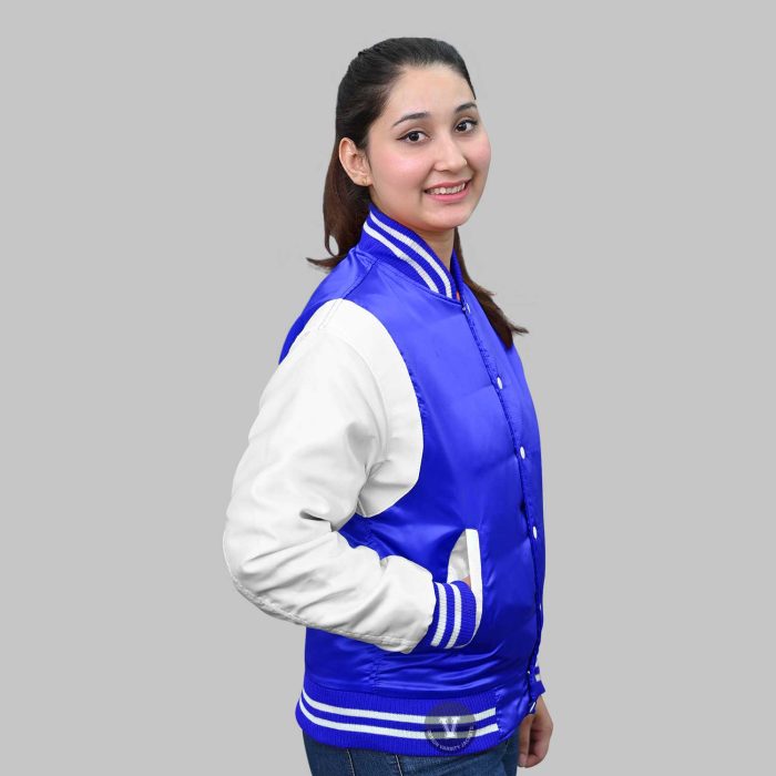 Women’s Satin Varsity Jackets custom